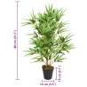 Bambou artificiel 368 feuilles 80 cm vert 