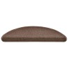 Tapis d'escalier 20 pcs marron café 56x17x3 cm 