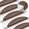 Tapis d'escalier 20 pcs marron café 56x17x3 cm 