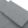 Lit de jardin Gris 200x90 cm Acier 
