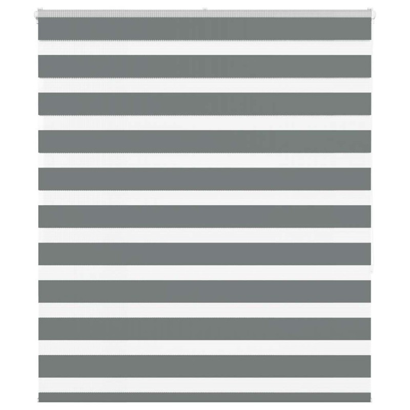 Store zèbre gris foncé largeur du tissu 120,9 cm polyester 