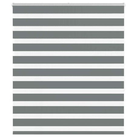 Store zèbre gris foncé largeur du tissu 120,9 cm polyester 
