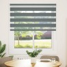 Store zèbre gris foncé largeur du tissu 120,9 cm polyester 