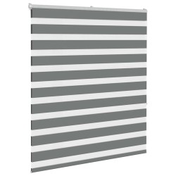 Store zèbre gris foncé largeur du tissu 120,9 cm polyester 