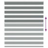 Store zèbre gris foncé largeur du tissu 120,9 cm polyester 