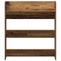 Cabinets à chaussures muraux 2 pcs Vieux bois 60 x 18 x 60 cm 