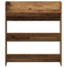 Cabinets à chaussures muraux 2 pcs Vieux bois 60 x 18 x 60 cm 