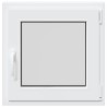 Fenêtre de sous-sol« RISOR » 50 x 50 cm oscillo-battante DIN droite blanche 