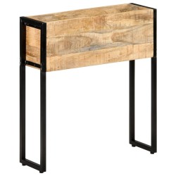Jardinière 60x20x68 cm Bois de manguier brut 