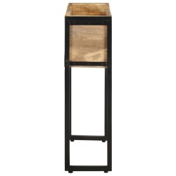 Jardinière 60x20x68 cm Bois de manguier brut 