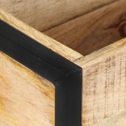 Jardinière 60x20x68 cm Bois de manguier brut 