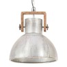Lampe suspendue industrielle 25 W Argenté Rond 40 cm E27 
