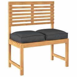 Coussins de palette pour siège 2 pcs noirs 40 x 40 x 8 cm en tissu Oxford. 