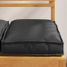 Coussins de palette pour siège 2 pcs noirs 40 x 40 x 8 cm en tissu Oxford. 