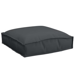 Coussins de palette pour siège 2 pcs noirs 40 x 40 x 8 cm en tissu Oxford. 