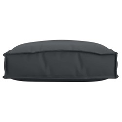 Coussins de palette pour siège 2 pcs noirs 40 x 40 x 8 cm en tissu Oxford. 