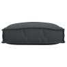 Coussins de palette pour siège 2 pcs noirs 40 x 40 x 8 cm en tissu Oxford. 