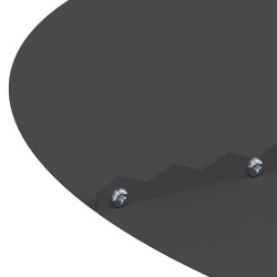 Pot de Fleurs en Plastique Noir Plastique Grand Rond Moderne 