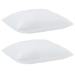 Oreillers 2 pcs Blanc 60 x 70 cm 85gsm 100% polyester 
