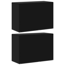Housses meubles de jardin 2 pcs 6 œillets barbecue 180x80x125cm 