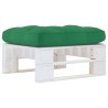 Pouf palette de jardin Bois de pin imprégné de blanc 