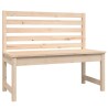 Banc de jardin 109 cm bois massif de pin 