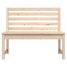 Banc de jardin 109 cm bois massif de pin 