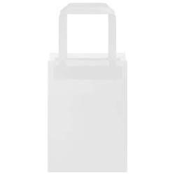 Sacs en papier 250 pcs avec poignées blanc 15x8x21 cm 