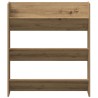 Cabinets à chaussures muraux avec étagère Autre 2 pcs chêne artisanal 