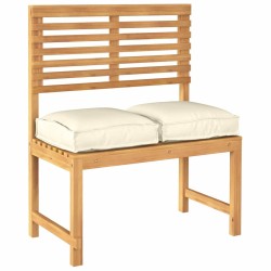 Coussins 2 pcs crème 40x40x8 cm en tissu Oxford pour sièges. 