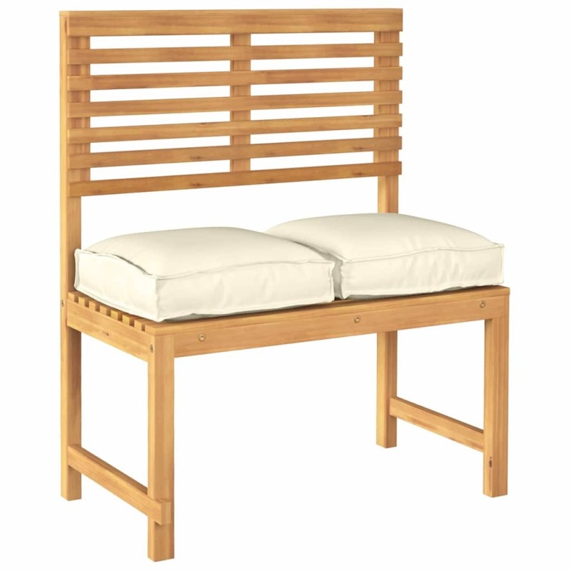 Coussins 2 pcs crème 40x40x8 cm en tissu Oxford pour sièges. 