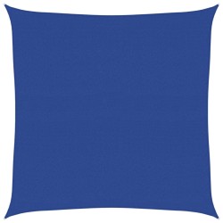 Voile d'ombrage 160 g/m² carré bleu 4x4 m PEHD 