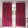 Rideaux en velours , 2 pcs, œillets rouge vin, 245 x 140 cm 
