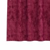 Rideaux en velours , 2 pcs, œillets rouge vin, 245 x 140 cm 