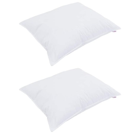 Oreillers 2 pcs Blanc 40 x 60 cm 130gsm 100% coton 
