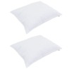 Oreillers 2 pcs Blanc 40 x 60 cm 130gsm 100% coton 