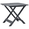 Table pliable de jardin Anthracite 79x72x70 cm Plastique 