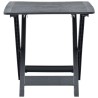 Table pliable de jardin Anthracite 79x72x70 cm Plastique 