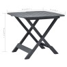 Table pliable de jardin Anthracite 79x72x70 cm Plastique 