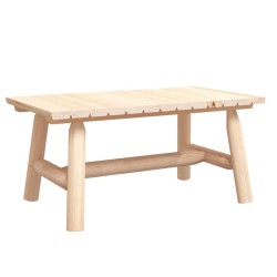 Table basse 90x50x41 cm bois massif d'épicéa  