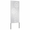 Panneau décoratif de jardin Argenté 50 x 140 cm 