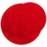 Tapis HUARTE à poils courts doux et lavable rouge Ø 200 cm 