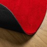 Tapis HUARTE à poils courts doux et lavable rouge Ø 200 cm 