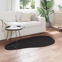 Tapis Noir 80 x 150 cm Polyester 