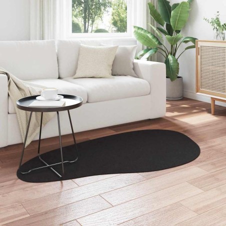 Tapis Noir 80 x 150 cm Polyester 