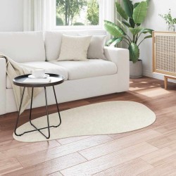 Tapis Crème 80 x 150 cm Polyester 