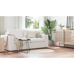 Tapis Crème 80 x 150 cm Polyester 