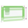 Barrière de sécurité de lit d'enfant Vert 120x25 cm Tissu 