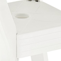 Table de bistro Blanc 70x70x72 cm Plastique 