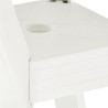 Table de bistro Blanc 70x70x72 cm Plastique 